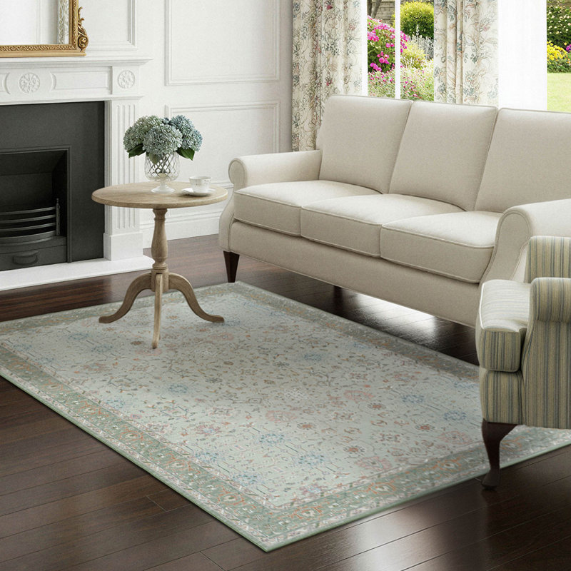 Laura Ashley - tapis de chenille 1 pièce Imagine, Sage, Rectangle 5 pi x 7 pi