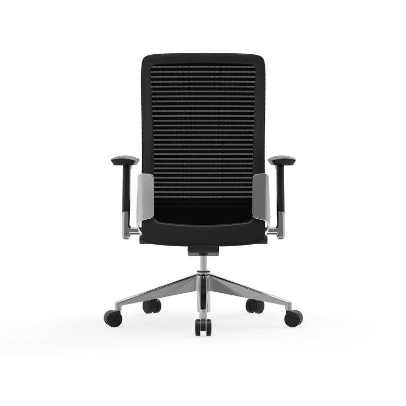 Chaise de bureau Kaylae, Noir, Noir