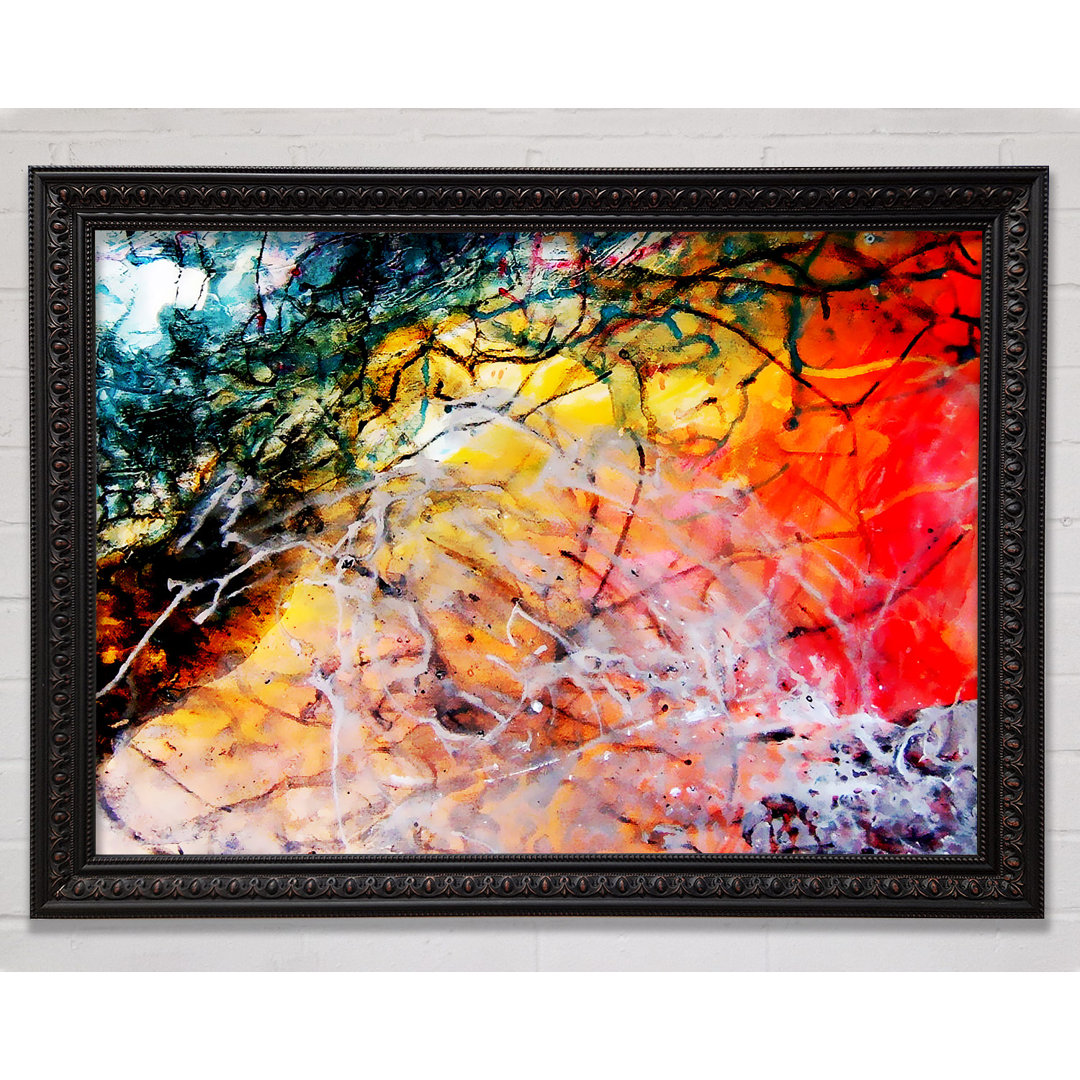 Gerahmtes Wandbild Illusive Rainbow Trees