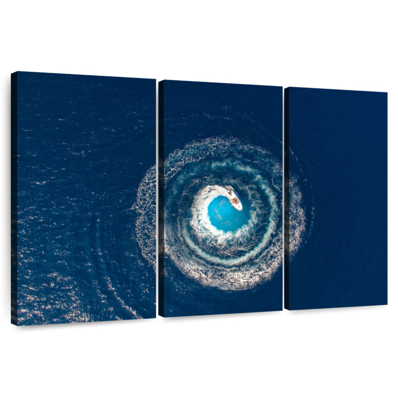 Senne Boat Driving Circles, 32" H x 50" W