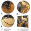 Or et marbre gris scintillant Galaxies I - impression d'art mural fractal en métal-182855272