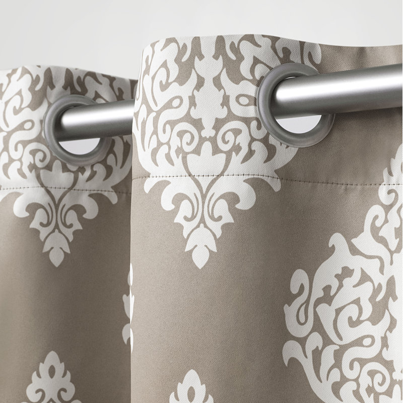 Emma-Anne Room Darkening Curtain Pair, 52"W x 84"L, Taupe