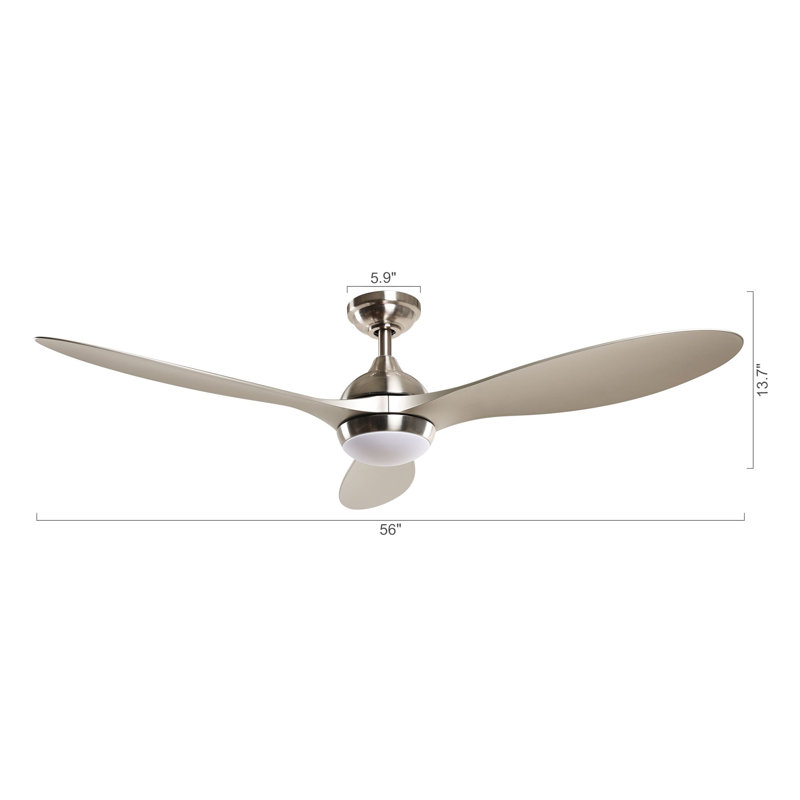 Armillda 56'' Ceiling Fan with LED Lights