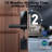 Smart  Lock with Handle Black Fingerprint Door Lock with Electronic Deadbolt