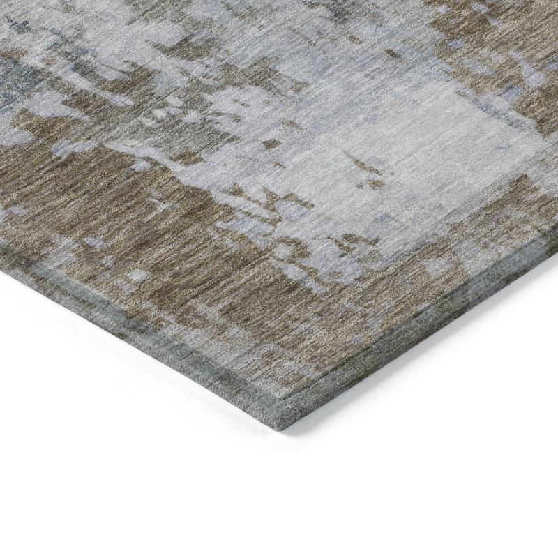 Machine Washable Indoor/Outdoor Jacinto ACN2142 Abstract Rug, Rectangle 1'8" x 2'6"