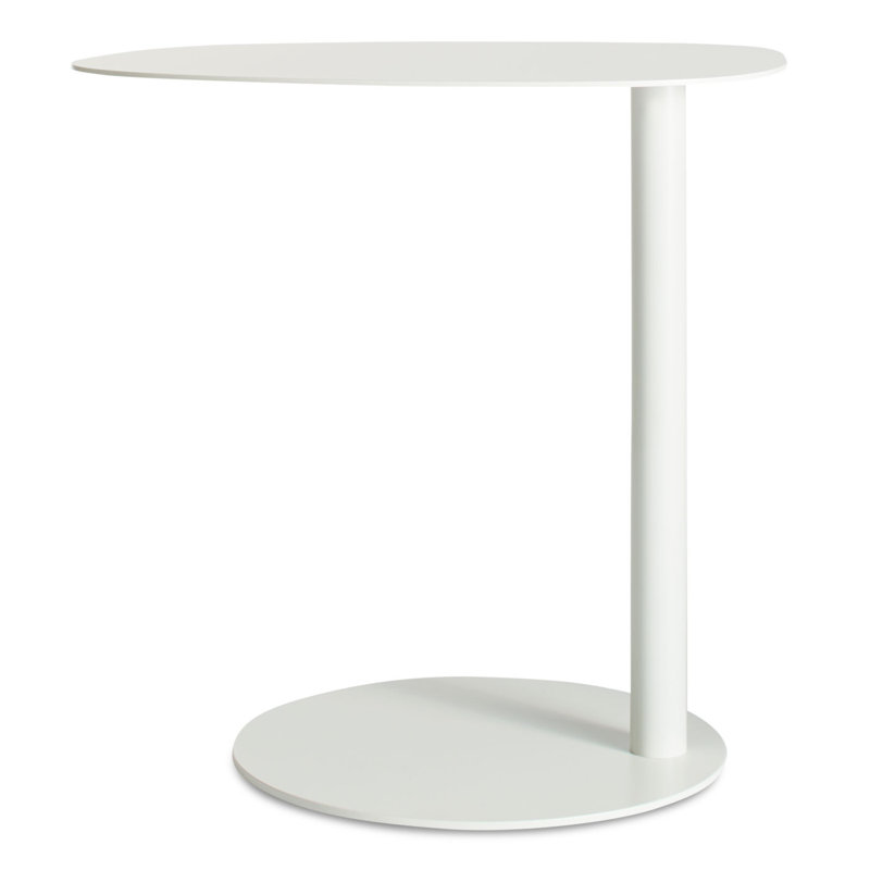 Table de bout Swole, H 20 po x l 20 po x P 15 po, Blanc