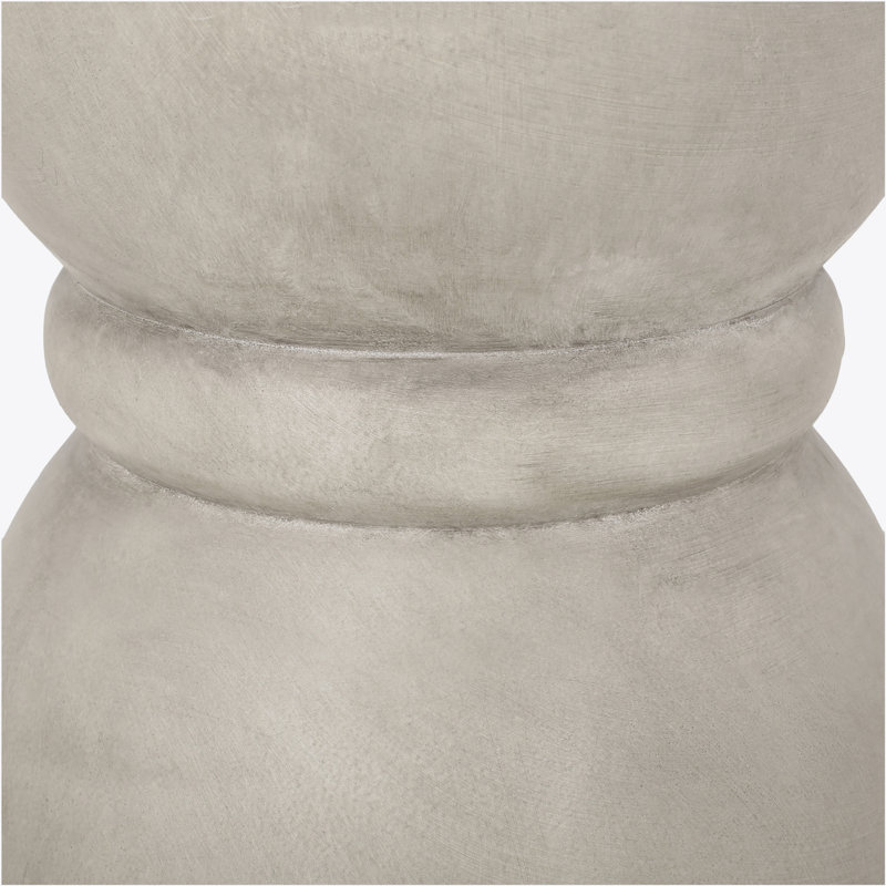 Domitri Modern Lightweight Concrete Round Side Table