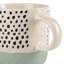 Nicola Spring - Dipped Dotty Stoneware Coffee Mugs - 385ml - Set of 6-60545451