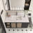 Marble Vanity Top,  Vanity Top With Pre-Drilled Faucet Holes, Bathroom Vanity Top With Undermount Rectangular Middle Sink And Bianco Carrara Venato-125251972