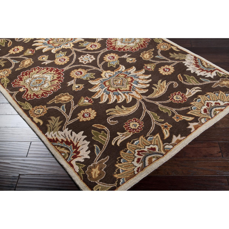 Tapis oriental en laine touffeté à la main Camden, Rectangle 2 pi x 3 pi