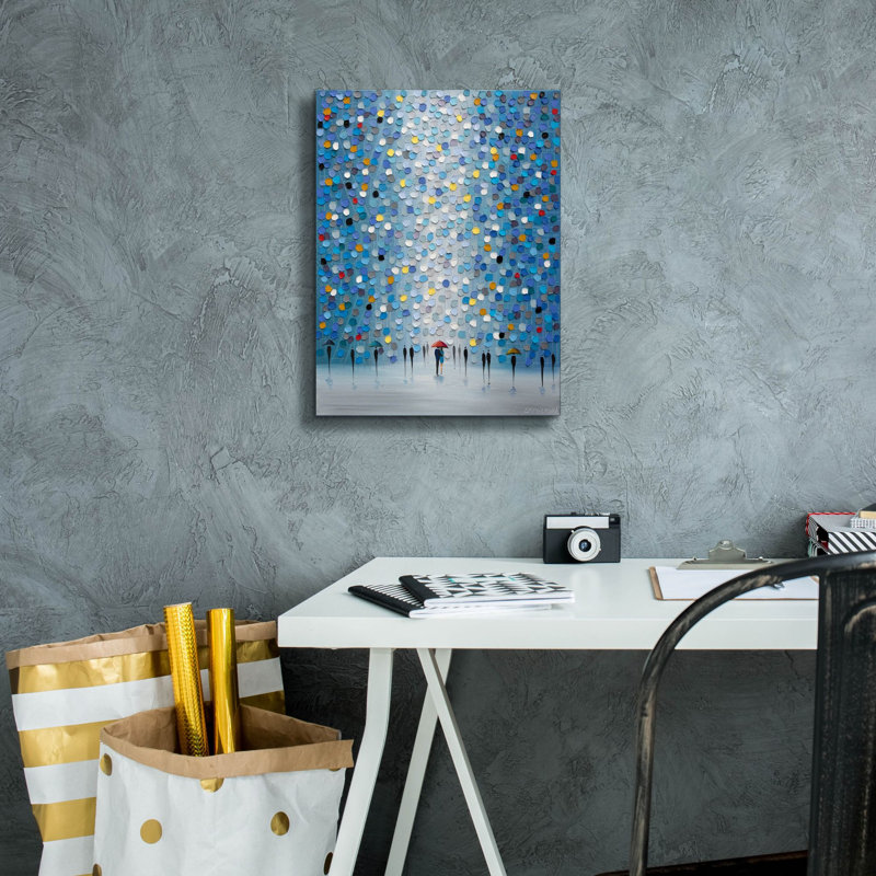 «Engelien Blue Heaven on Canvas» par Ekaterina Ermilkina, reproduction, H 16 po x l 12 po x P 0,75 po