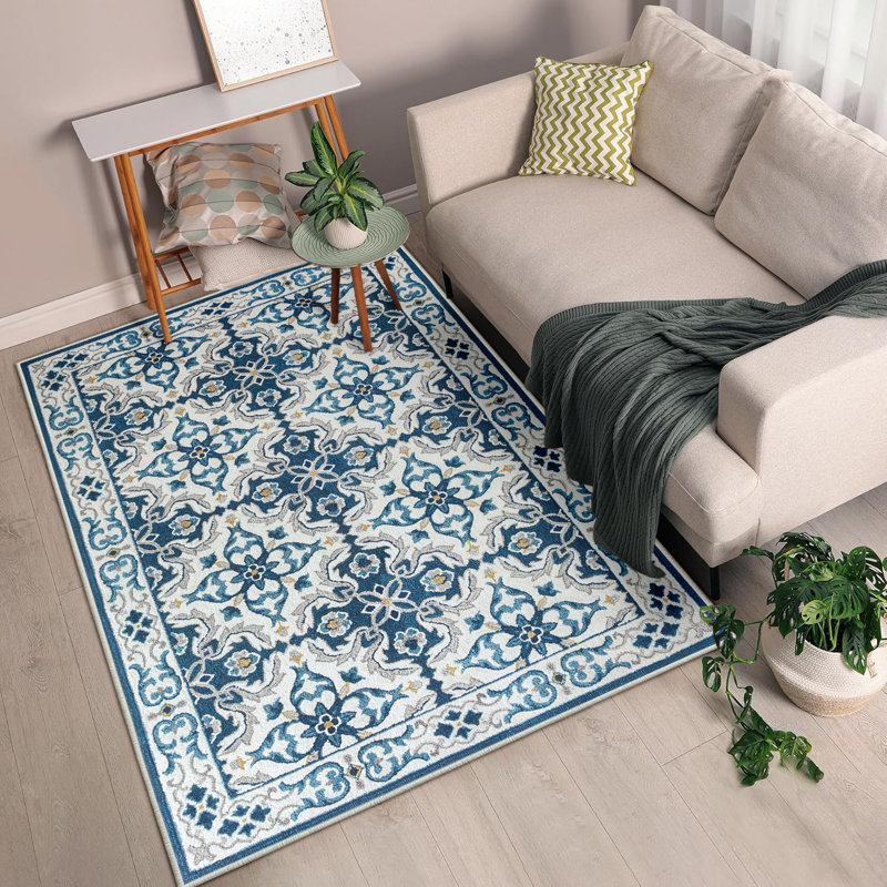 Modern Geometric Printed Area Rug, Rectangle 120 x 170 cm