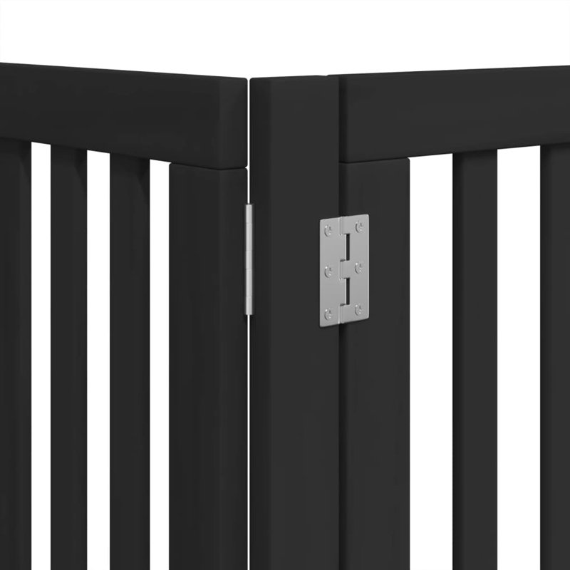 Quantico Solid Wood Dog House Door, 90cm H x 750cm W x 2cm D, Black