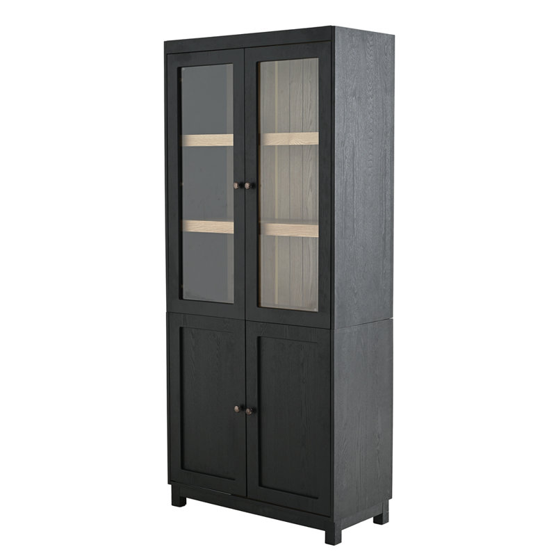 Vitrine en bois de frêne 74,5 "H