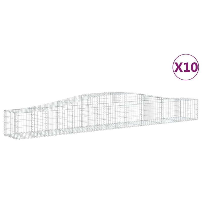 Briane Silver Galvanised Iron, 60cm H x 400cm W x 50cm D