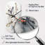 Art asiatique, papillon blanc et gris - horloge murale asymétrique en métal, horloge murale cylindrique blanche-105565100