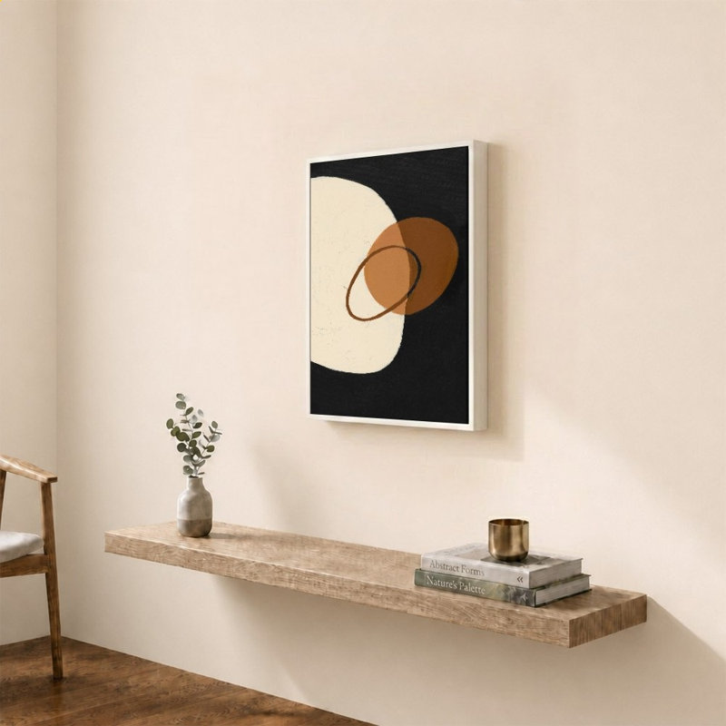 Circular Abstract Black par Patricia Pinto - Impression sur toile