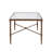 Rectangle Coffee Table With Metal Frame And Tempered Glass Top, A Stylish And Functional Addition To Your Living Space.