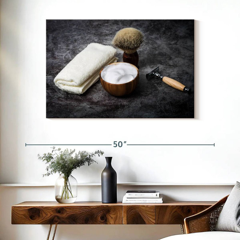 Shaving Set, 26" H x 39" W