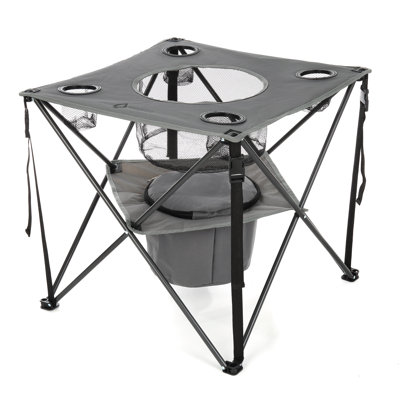 Table de camping pliante en métal