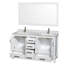 Sheffield 60" Double Bathroom Vanity Set with Mirror-10247662
