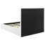 Lit plateforme double tapissier blanc Dulcey