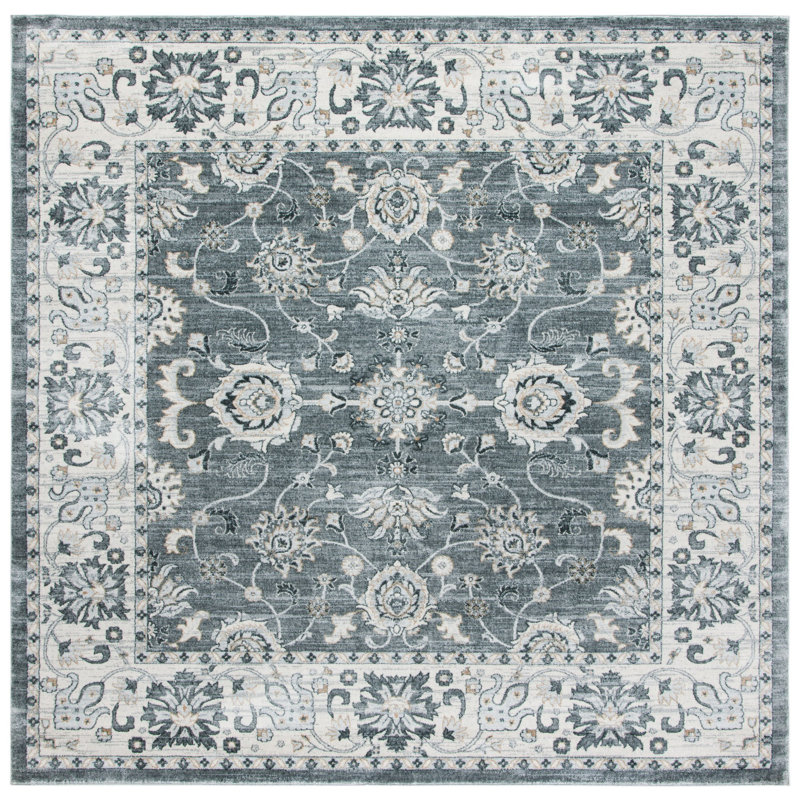 Aayam Performance Oriental Rug, Square 6'7"