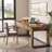 Brown Rectangular Solid Wood with 3 drawers desk-108803896
