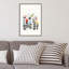 «Folk Art Garden (Bird)» par Annie Bailey - cadre flottant, reproduction d'art sur toile-803483169