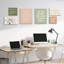 Ensemble de 6 pièces d'art mural sur toile Motivation, travail inspirant, décoration murale de bureau pour salle de pause et lieu de travail