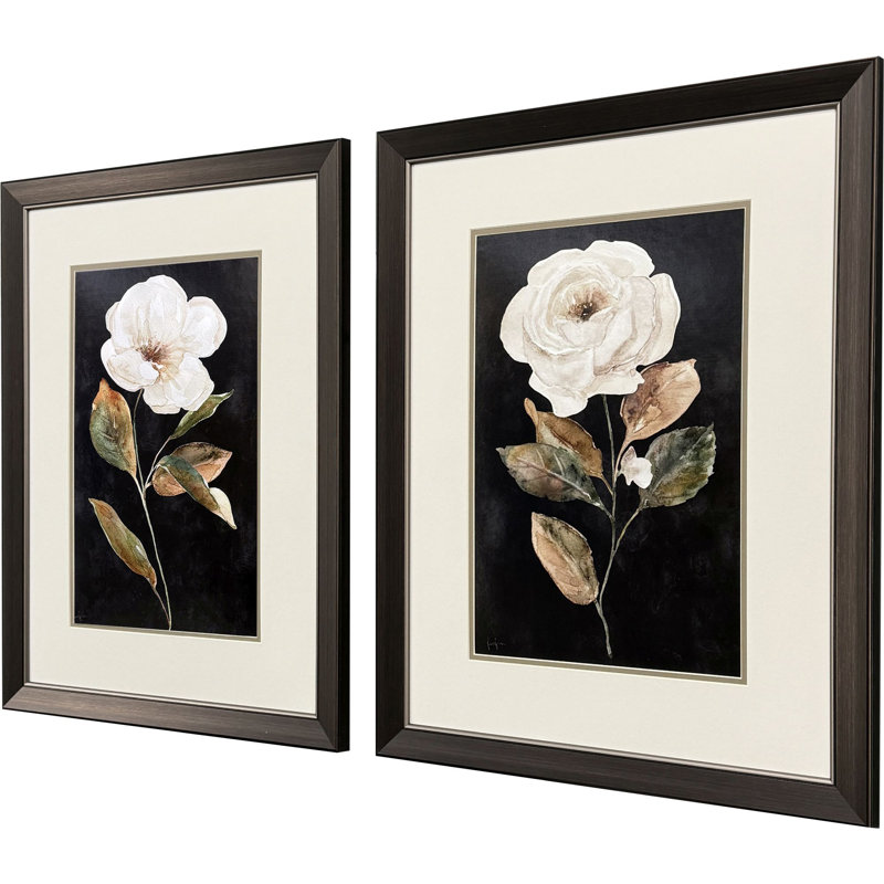 Botanical on Black Framed Art