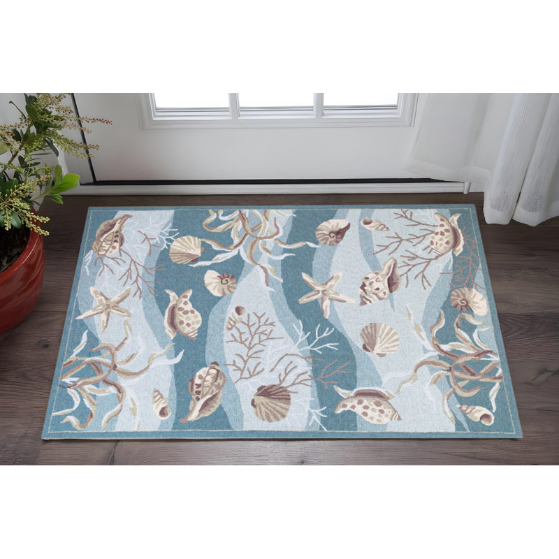 Seafoam Polyester Rug