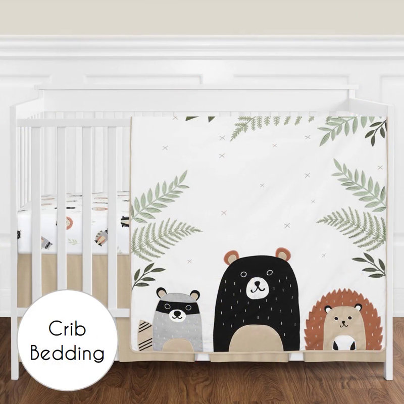 Woodland Pals Multicolor Fabric Kids' Foldable Storage Bins - Set of 2
