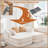 77.2" Teddy Fabric Boneless Sofa Bed-80218198