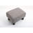 Small Cube Ottoman Foot Rest, Linen Fabric Upholstery, Plastic Legs, Gray Foot Stool For Living Room | Gift Idea