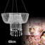 Jupe de lustre suspendue gâteau de mariage cristal / acrylique