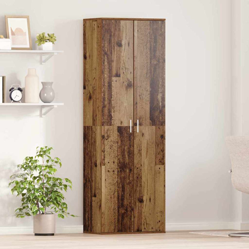 Highboard 60 X 35 X 180 Cm Engineered Wood, Old Wood