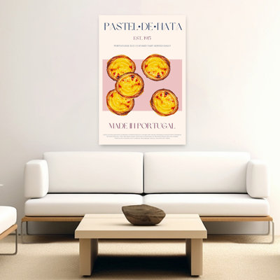 Golden Portuguese Custard Tarts Traditional Wall Art