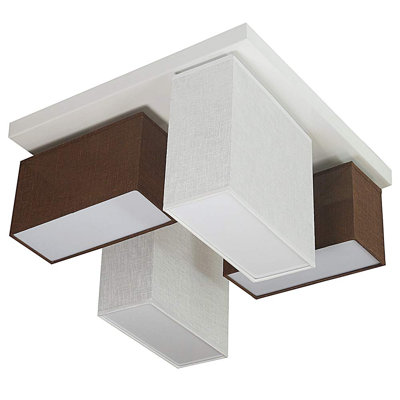 Eris Fabric Semi Flush Mount