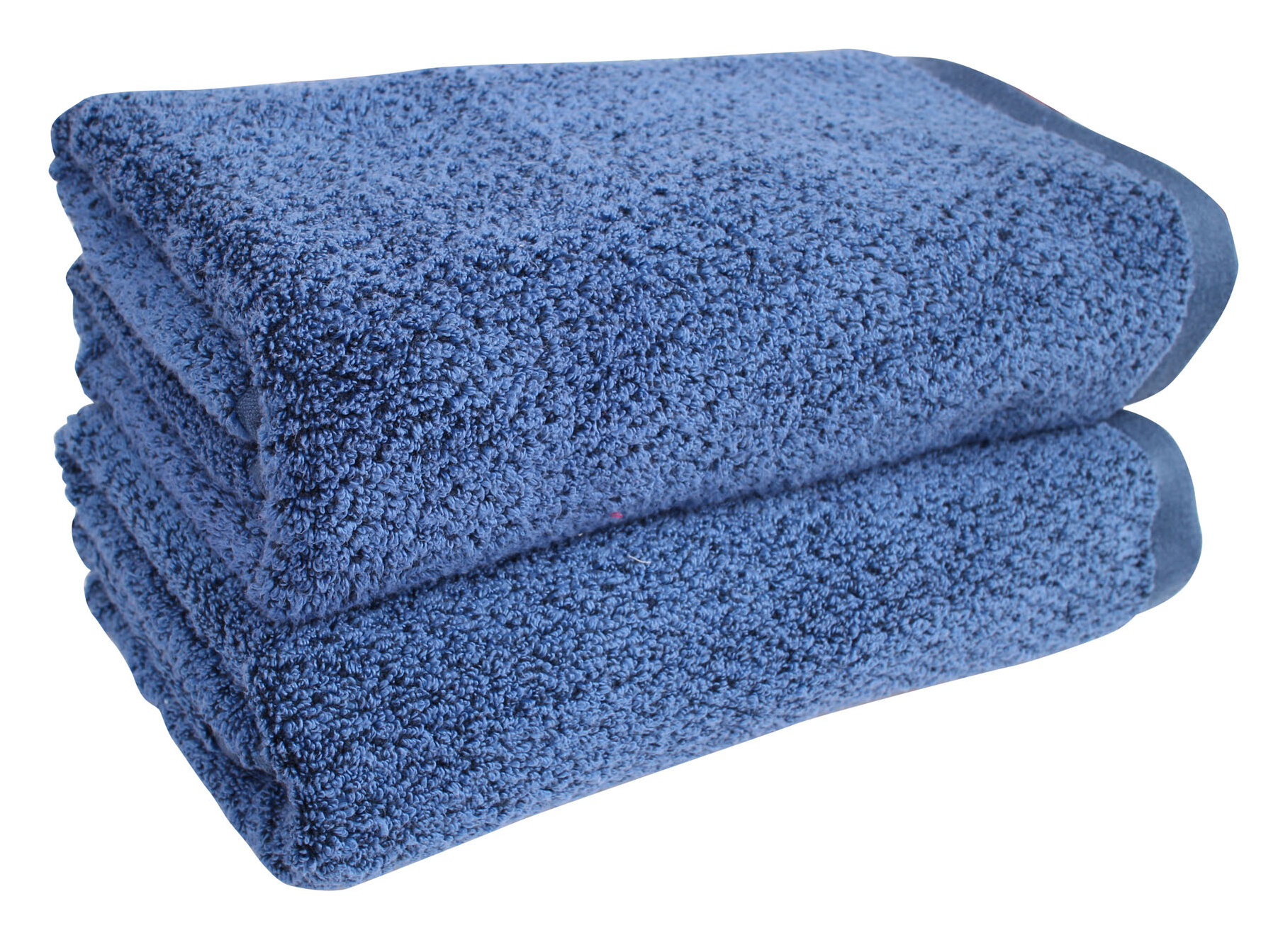 Diamond Jacquard Towels 6 Piece Bath Towel Set, Navy Blue