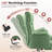 Executive Ergonomic Velvet Office Chair with Flip Up Armrests-1667694281