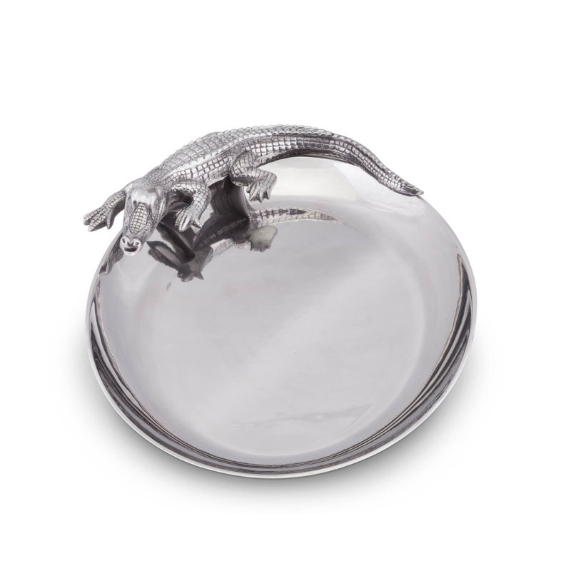 Arthur Court Designs Alligator Aluminum Platter