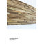 Panneau mural en bois d'ingénierie de 12 po x 48 po Matrix en brun récupéré Matrix