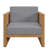 Teak Wood Outdoor Patio Armchair-546466694