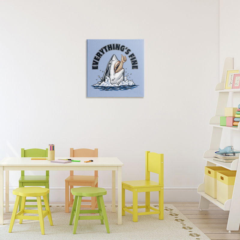 Tout sur une toile de requin fine, conception par Jedco Brands Inc., H 17 po x l 17 po