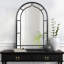 Miroir mural noir cintré 47 "Otho