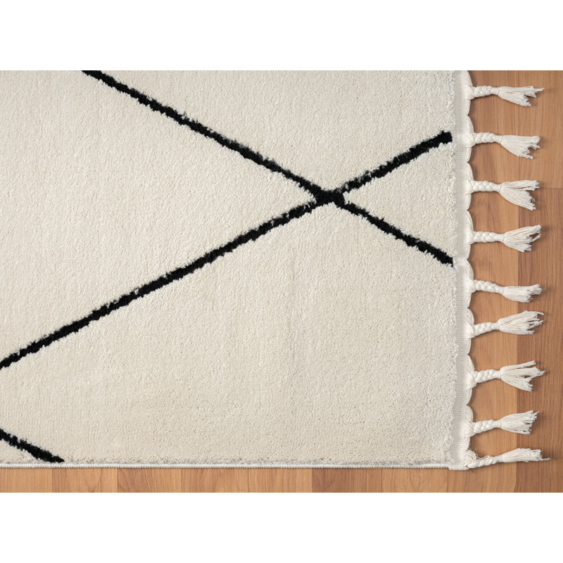 Charm Tapis white Rug, Rectangle 140 x 200cm