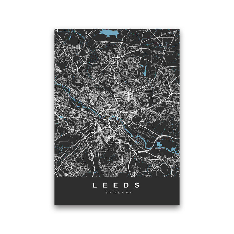 Leeds III - Print, Wrapped Canvas, 59cm H x 42cm W x 1cm D
