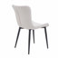 Ensemble de 2 chaises de salle à manger crème: similicuir style moderne Mid-Century-1522723099