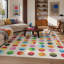 Tapis lavable à pois multicolore pour enfants Well Woven-97205362